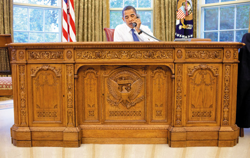 “Chỗ để chân” đặc biệt của Tổng thống Barack Obama ảnh 1